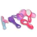 Set di bellezza rosa da 9 pezzi con gioco di conchiglie, trucco, pettine e accessori