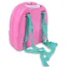 Set di bellezza rosa in zaino con trucchi giocattolo, specchio e accessori