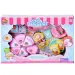 Set di dolci con torta