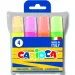 Set di evidenziatori fluorescenti colorati 4 pezzi - Carioca