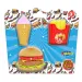 Set di fast food in 3 varianti, 1 pezzo