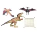 Set di giochi di dinosauri con vari accessori