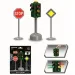 Set di gioco con 3 segnali stradali