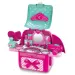 Set di gioco da tavolo di bellezza portatile 2 in 1 rosa in uno zaino