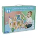 Set di gioco villa colorata in legno con accessori
