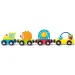 Set di locomotive in legno colorato 4 pezzi - Woodyland