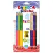 Set di matite colorate Jumbo con temperino 6 pezzi - Carioca