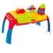 Set di mattoncini colorati con tavolo portatile