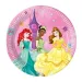 Set di piatti di carta Disney Principesse 8 pezzi da 20 cm