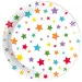 Set di piatti di carta a forma di stella da 8 pezzi, 20 cm