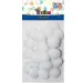 Set di pompon bianchi 25mm 25 pezzi