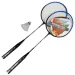 Set di racchette da badminton in metallo con borsa da trasporto e volano