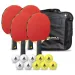 Set di racchette e palline da ping pong Joola Quattro in custodia - Spartan