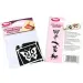 Set di stencil per tatuaggi glitter mini per ragazze con unicorno, 5 pezzi