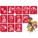 Set di stencil per tatuaggi glitterati Paw Patrol da 12 pezzi