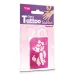 Set di stencil per tatuaggi glitterati da ragazza, 21 pezzi