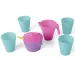 Set di stoviglie rosa e blu da 8 pezzi Party Time - Wader