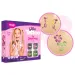 Set di tatuaggi glitterati glamour