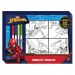 Set di tele da colorare di Spider-Man con 4 pennarelli