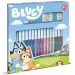 Set di timbri Bluey con pennarelli, 18 pezzi - Multiprint