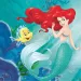 Set di tovaglioli di carta Ariel la sirenetta – 2 strati, 33x33 cm, 20 pezzi