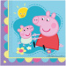 Set di tovaglioli di carta Peppa Pig - 2 veli, 33 x 33 cm, 20 pezzi