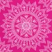 Set di tovaglioli di carta mandala fucsia-bianco – 2 strati, 33x33 cm, 20 pezzi