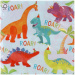 Set di tovaglioli di carta per festa "Dinosauri" - 2 veli, 33 x 33 cm, 20 pezzi