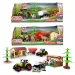 Set fattoria con stalla e trattore, 7 pezzi