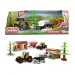 Set fattoria con stalla e trattore, 7 pezzi