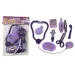 Set medico color lilla con stetoscopio