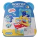 Set medico giocattolo in contenitore blu con orsetto con accessori