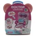 Set medico giocattolo in contenitore rosa con orsetto con accessori
