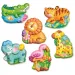 Set per creare figure in gesso di animali colorati dello zoo