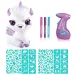 Set unicorno peluche colorabile che si illumina al buio Style4Ever