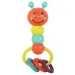 Sonaglio e massaggiagengive a forma di bruco colorato, 18 cm