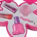 Sparkle &amp; Glitter: Set di trucco a tre livelli a forma di foglia con specchio
