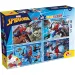 Spider-Man 2 in 1 maxi puzzle da 4x48 pezzi e libro da colorare 35x25 cm - Lisciani