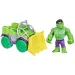 Spider-Man: LUomo Ragno e i suoi fantastici amici - Action figure di Hulk con veicolo - Hasbro