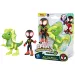 Spidey e i suoi fantastici amici - Set di action figure Miles Morales e Elettrosauro Dino-Rete - Hasbro
