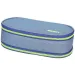 Spirit: Astuccio ovale a due piani blu denim 23x10cm