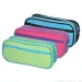 Spirit: Astuccio ovale a tre scomparti colorato Shell in diverse varianti 21x6cm