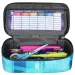 Spirit: Astuccio ovale azzurro con motivo 23x10cm