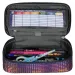 Spirit: Astuccio ovale con motivo lilla 23x10cm