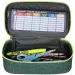 Spirit: Astuccio ovale verde scuro e chiaro 23x10cm