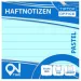 Spirit: Blocco note adesivo 100 fogli, a righe, blu pastello, 75x75mm