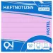 Spirit: Blocco note adesivo 100 fogli a righe rosa pastello 75x75mm