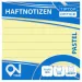 Spirit: Blocco note adesivo a righe giallo pastello 100 fogli 75x75mm