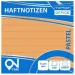 Spirit: Blocco note adesivo a righe pastello arancione 100 fogli 75x75mm