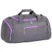 Spirit: Borsa sportiva grigia con cerniera neon rosa 55x31x41cm
